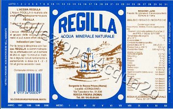 Regilla (analisi 1994) vetro Nat 1,0 L