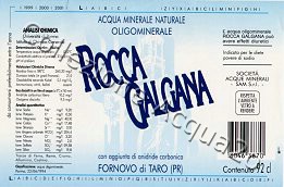 Rocca Galgana (analisi 1994) vetro Friz 0,9 L