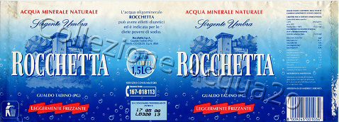 Rocchetta Brio Blu (analisi 1995) PET LegFriz 1,5 L