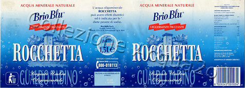 Rocchetta Brio Blu (analisi 1997)  pet Leg Friz 1,5 L