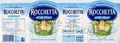Rocchetta Brio Blu (analisi 2000) -codice a barre a sinistra in basso- PET Nat 1,5 L