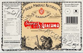 Sorgente di S. Giacomo (1995) vetro 0,9 L