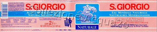 S. Giorgio (analisi 1999) PET Nat 2,0 L + 1,5 L + 1,0 L + 0,5 L