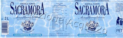 Antica Fonte Sacramora (analisi 1996) pet Leg Friz 2,0 L