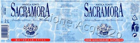 Antica Fonte Sacramora (analisi 1997) pet Nat 2,0 L