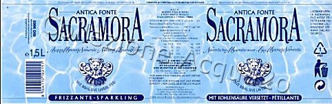 Antica Fonte Sacramora (analisi 1999) pet Friz 1,5 L + 2,0 L
