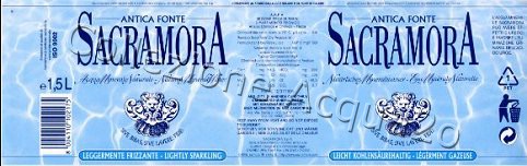 Antica Fonte Sacramora (analisi 1999) pet Leg Friz 1,5 L