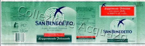 San Benedetto (analisi 1998) -meno dello 0,0007% di sodio- pet Leg Friz 1,5 L