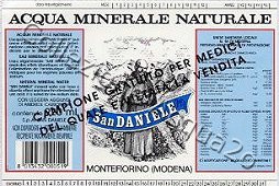 San Daniele (analisi 1992) -Campione gratuito per medici del quale è vietata la vendita- vetro Leg Friz 0,92 L