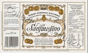 Sanfaustino (analisi 1987) vetro Nat 0,92 L