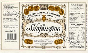 Sanfaustino (analisi 1992) vetro Nat 0,92 L