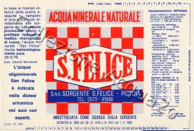 S. FELICE (analisi 1978) VE Nat 1,9 L + 0,42 L [211006]