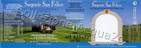 Sorgente San Felice (analisi 2000) vetro Nat 0,75 L