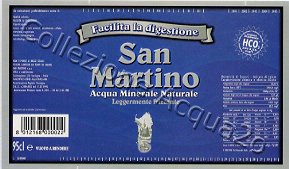 San Martino (analisi 1998) -"contiene bicarbonato"- pet Leg Friz 1,5 L