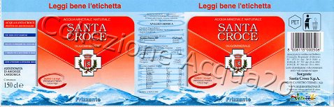 Santa Croce Fonte Sponga (analisi 1999) -RF pH Na evidenziati- pet Friz 1,5 L