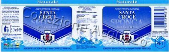 Santa Croce Sponga (analisi 1999) -etichetta plastificata- pet Nat 0,5 L