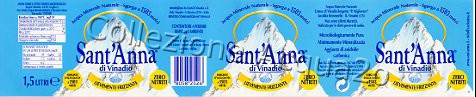 Sant'Anna (analisi 2000)  - "Sorgente D'Alta Quota/Zero Nitriti" - pet Leg Friz 1,5 L