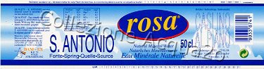 Fonte S. Antonio (analisi 1996) Exp France "rosa" pet Nat 0,5 L
