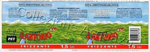 Fonte S. Antonio (analisi 1996) Exp "serie paesaggio primaverile" pet Friz 1,5 L