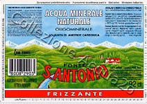 Fonte S. Antonio (analisi 1996) "serie paesaggio primaverile" vetro Friz 0,92 L + 0,46 L+ 0,25 L