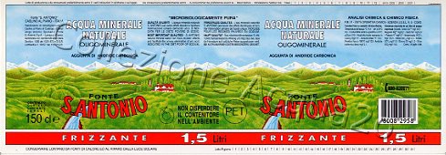 Fonte S. Antonio (analisi 1996) "serie paesaggio primaverile" petFriz 1,5 L