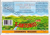 Fonte S. Antonio (analisi 1996) "serie paesaggio primaverile" vetro Leg Friz 0,92 L