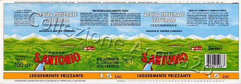 Fonte S. Antonio (analisi 1996) "serie paesaggio primaverile" pet Leg Friz 1,5 L