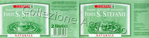 Fonte S. Stefano (analisi 2001) x Despar - altezza mm 75 - PET Nat 2,0 L   [211208]