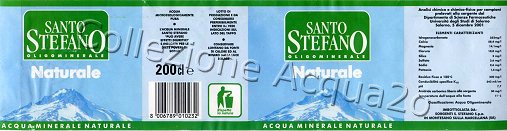 Santo Stefano (analisi 2001) pet Nat 2,0 L + 0,5 L