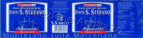Fonte S. Stefano (analisi 1997) -x Despar-  pet Friz 1,5 L