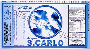 S.Carlo Fonte Aurelia (analisi 2003) vetro Nat 0,92 L