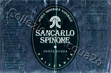 Sancarlo Spinone Fonte Nuova (analisi 2003) vetro Friz 1,0 L
