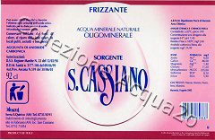 Sorgente S.Cassiano (analisi 2003) vetro Friz 0,92 L + 0,45 L[090405]
