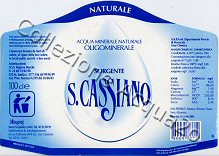 Sorgente S.Cassiano (analisi 2003) vetro verde tappo a vite Nat 1,0 L [090405]