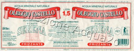 Fonte Serena (analisi 1999) pet Friz 1,5 L