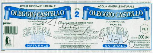 Fonte Serena (analisi 1999) pet Nat 2,0 L