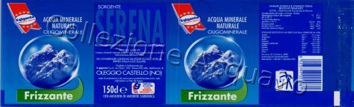 Sorgente Serena (analisi 2000) x Il Gigante - pet Friz 1,5 L