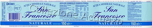 San Francesco (1997) -scritte blu su fondo celeste- pet Nat 1,5 L