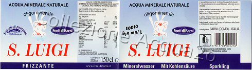 S.Luigi (analisi 2001) PET Friz 1,5 L + 0,5 L
