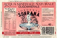 Sorgente Sovrana (analisi 1990) VE Nat 0,46 L [171005]