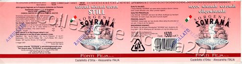 Sorgente Sovrana (analisi 2000) pet Nat 1,5 L