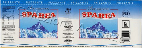 Sparea (analisi 1998) pet Friz 1,5 L + 0,5 L