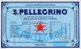 S.Pellegrino (analisi 1998) vetro Friz 0,92 L + 0,75 L + 0,45 L