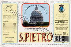 Fonte S. Pietro (analisi 1997) vetro Friz 0,45 L