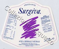 Surgiva (1997) -etichetta trapezoidale- vetro Friz 0,75 L + 0,5 L + 0,25 L