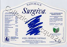 Surgiva (1997) -Sorgente Pra' dell'Era- vetro Nat 1,0 L