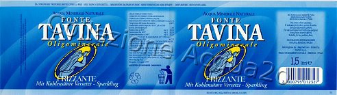 Fonte Tavina (analisi 1999) Pet Friz 1,5 L + 0,5 L