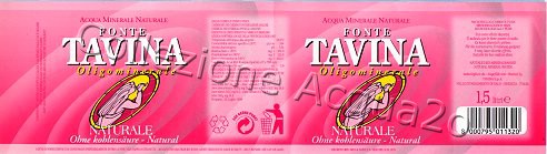 Fonte Tavina (analisi 1999) Pet Nat 1,5 L