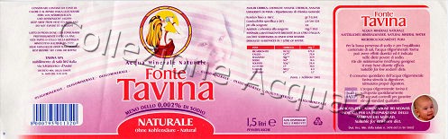 Fonte Tavina (analisi 2005) PET Nat 1,5 L [160606]