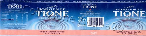 Sorgente Tione (analisi 1997) Sanpellegrino pet Nat 2,0 + 0,5 L